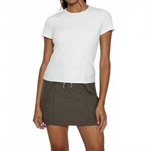 NEW 7DIAMONDS zuma short sleeve top in bone